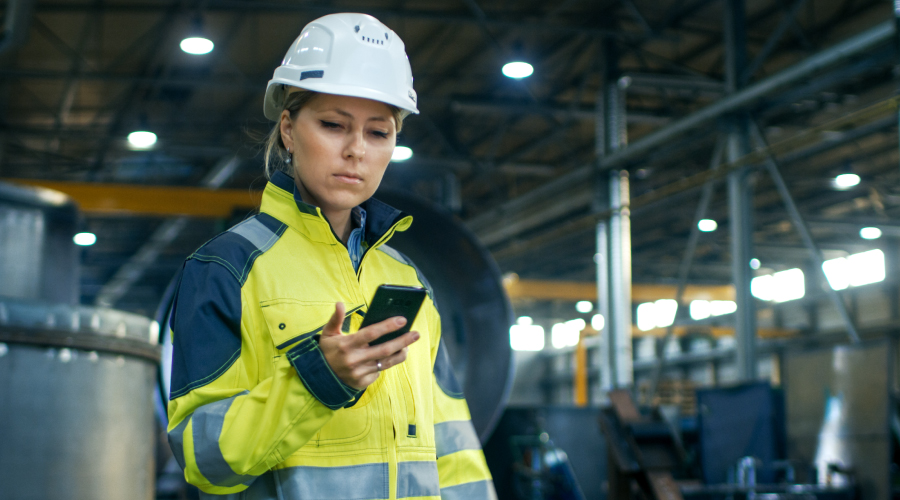 App field service management sector industrial