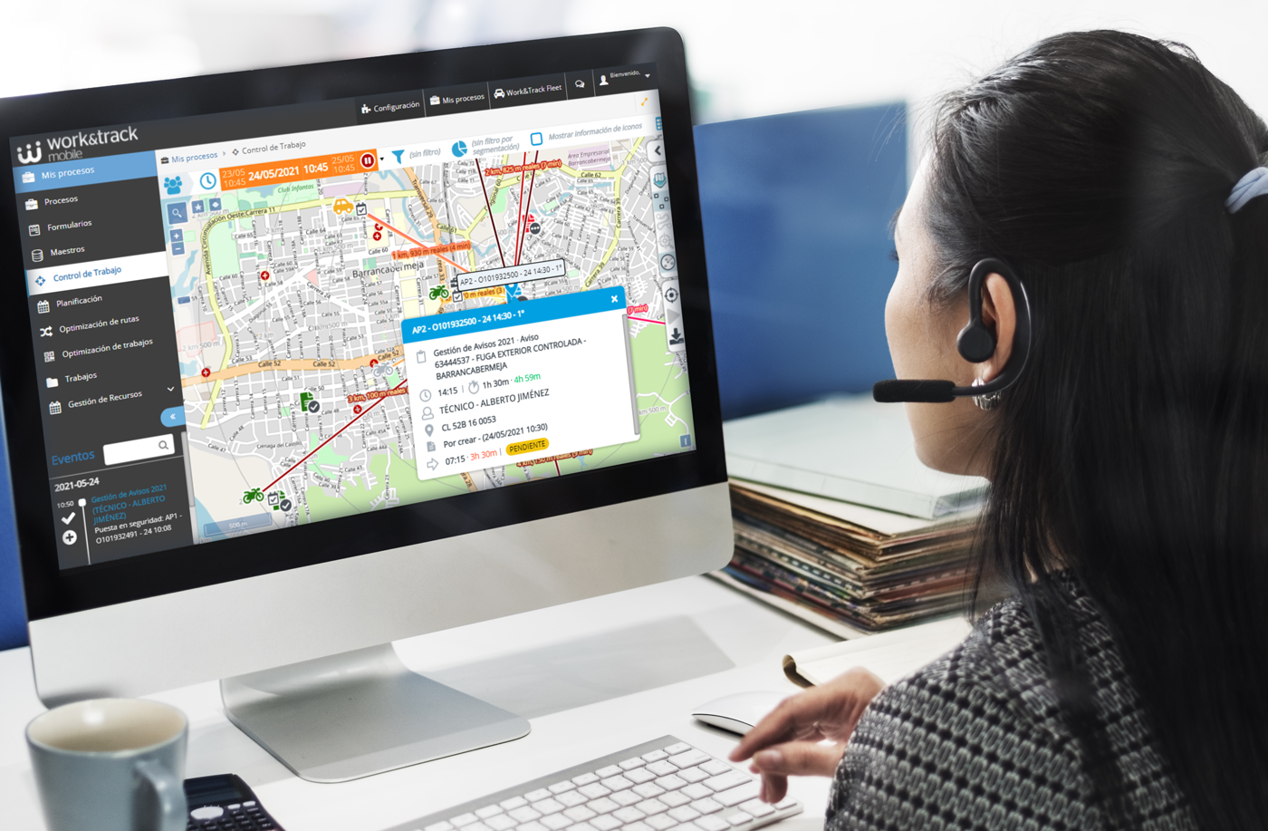 Software para ayudar a los técnicos a llegar más preparados al servicio, reducir las llamadas y mantener al cliente informado.